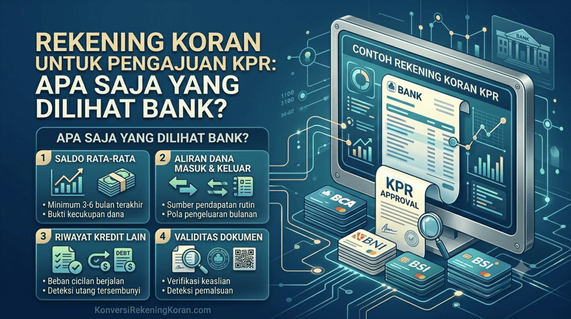 Rekening Koran untuk Pengajuan KPR: Apa Saja yang Dilihat Bank?